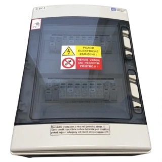 Kompletní DC nástěnná rozvodnice pro FVE Industry Energy R-DC4 pro 4 stringy IP65